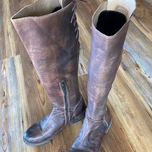 Bed Stu Cobbler Series Knee-High (Brown) All-Leather Boots | Size USWomen's 8.5